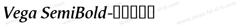 Vega SemiBold字体转换